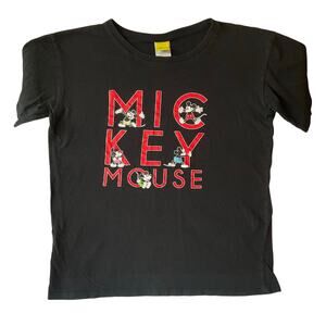 Disney Women Short Sleeve T-shirt size M, Black, Mickey Mouse